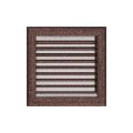 KRATKI KRATKA KOMINKOWA OSKAR MIEDZIANA Z ŻALUZJĄ 220X220 MM