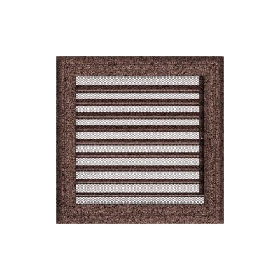 KRATKI KRATKA KOMINKOWA OSKAR MIEDZIANA Z ŻALUZJĄ 220X220 MM
