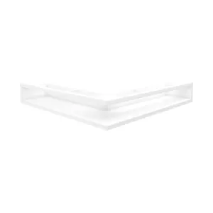 KRATKI KRATKA KOMINKOWA LUFT SF NAROŻNA PRAWA BIAŁA 547X766X90 MM