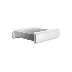 DARCO NAWIETRZAK PROSTOKĄTNY CZERPNIA BL. OCYNKOWANA ANEMOSTAT BIAŁY 75X594 MM
