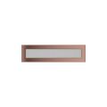 KRATKI KRATKA KOMINKOWA PROSTOKĄTNA MIEDŹ GALWANICZNA 110X420 MM