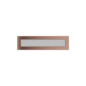 KRATKI KRATKA KOMINKOWA PROSTOKĄTNA MIEDŹ GALWANICZNA 110X420 MM