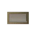 KRATKI KRATKA KOMINKOWA PROSTOKĄTNA CZARNO-ZŁOTA Z ŻALUZJĄ 170X300 MM
