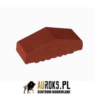 KSZTAŁTKA OGRODZENIOWA KLINKIEROWA KOLOR NUTA CYNAMONU KO 180/120x65x58 MM ZAOKRĄGLONA PEŁNA  KLINKIER PRZYSUCHA