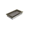 KRATKI KRATKA KOMINKOWA PROSTOKĄTNA CZARNO-ZŁOTA 170X300 MM