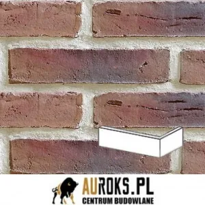 PŁYTKA KLINKIEROWA KĄTOWA RĘCZNIE FORMOWANA DF STRUCTEAU TELICA – EXCLUSIEF WIJNROOD GESINTERD 210x100x25/30x65 MM