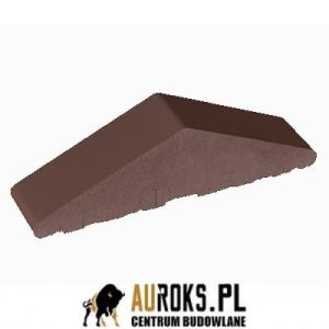 KSZTAŁTKA OGRODZENIOWA KLINKIEROWA KOLOR BRĄZ NATURA KO 310/250x65x78 MM OSTRA PEŁNA KLINKIER PRZYSUCHA