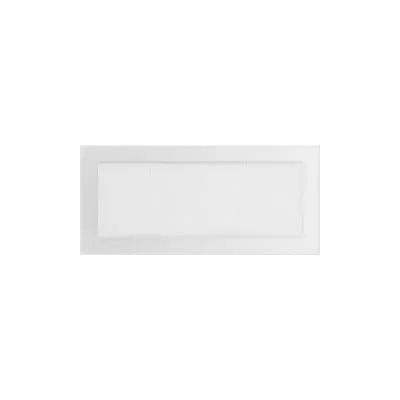KRATKI KRATKA KOMINKOWA PROSTOKĄTNA BIAŁA 170X370 MM