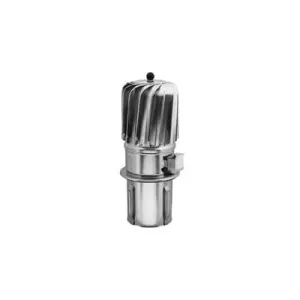 TURBOWENT TULIPAN HYBRYDOWY PODSTAWA WCISKANA TURBINA ALUMINIOWA MALOWANA PODSTAWA BL. CHROMONIKLOWA MALOWANA CEGLASTY FI 150