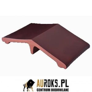 ŁĄCZNIK OGRODZENIOWY KLINKIEROWY KOLOR KARMAZYNOWA WYSPA 445X250X90 MM KLINKIER PRZYSUCHA