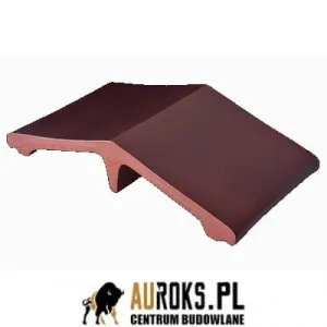 ŁĄCZNIK OGRODZENIOWY KLINKIEROWY KOLOR KARMAZYNOWA WYSPA 445X250X90 MM KLINKIER PRZYSUCHA