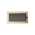 KRATKI KRATKA KOMINKOWA PROSTOKĄTNA POZŁACANA Z ŻALUZJĄ 170X300 MM