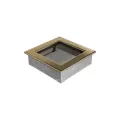 KRATKI KRATKA KOMINKOWA PROSTOKĄTNA POZŁACANA 170X170 MM