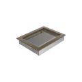 KRATKI KRATKA KOMINKOWA PROSTOKĄTNA CZARNO-ZŁOTA 220X300 MM