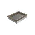 KRATKI KRATKA KOMINKOWA PROSTOKĄTNA CZARNO-ZŁOTA 220X300 MM