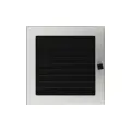 KRATKI KRATKA KOMINKOWA PROSTOKĄTNA SZLIFOWANA Z ŻALUZJĄ 220X220 MM