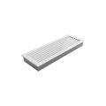 KRATKI KRATKA KOMINKOWA FRESH BIAŁA 170X490 MM