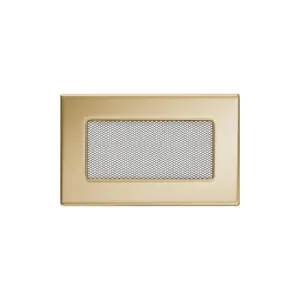 KRATKI KRATKA KOMINKOWA PROSTOKĄTNA POZŁACANA 110X170 MM