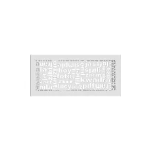 KRATKI KRATKA KOMINKOWA ABC BIAŁA 170X370 MM