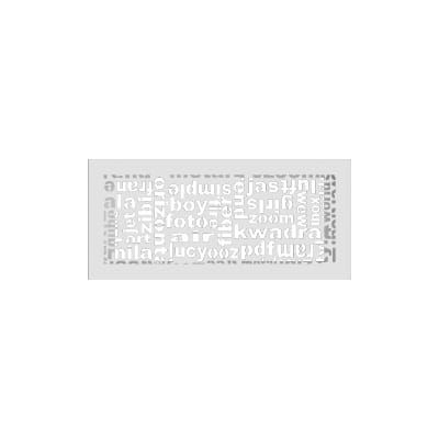 KRATKI KRATKA KOMINKOWA ABC BIAŁA 170X370 MM