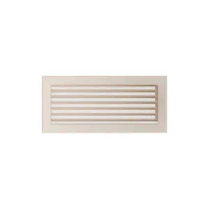 KRATKI KRATKA KOMINKOWA PROSTOKĄTNA KREMOWA Z ŻALUZJĄ 170X370 MM