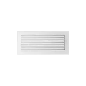 KRATKI KRATKA KOMINKOWA PROSTOKĄTNA BIAŁA Z ŻALUZJĄ 170X370 MM