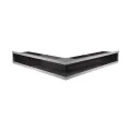 KRATKI KRATKA KOMINKOWA LUFT SF NAROŻNA SZLIF 560X560X90 MM
