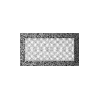 KRATKI KRATKA KOMINKOWA PROSTOKĄTNA CZARNO-SREBRNA 170X300 MM