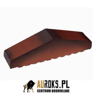 KSZTAŁTKA OGRODZENIOWA KLINKIEROWA KOLOR DZIKIE WINO KO 310/250x65x78 MM ZAOKRĄGLONA PEŁNA KLINKIER PRZYSUCHA
