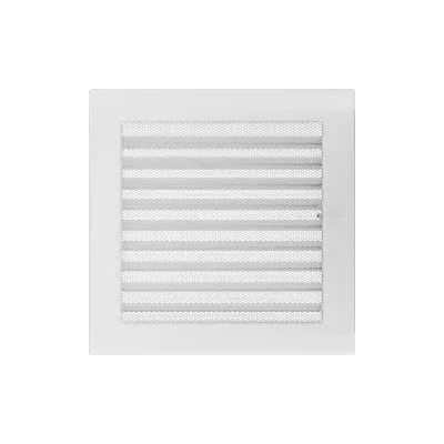 KRATKI KRATKA KOMINKOWA PROSTOKĄTNA BIAŁA Z ŻALUZJĄ 220X220 MM