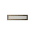 KRATKI KRATKA KOMINKOWA PROSTOKĄTNA CZARNO-ZŁOTA 110X420 MM