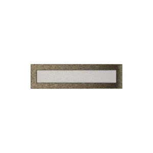 KRATKI KRATKA KOMINKOWA PROSTOKĄTNA CZARNO-ZŁOTA 110X420 MM