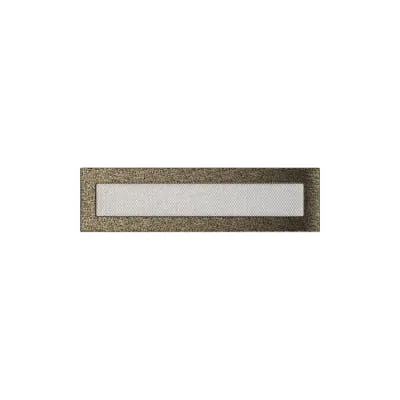 KRATKI KRATKA KOMINKOWA PROSTOKĄTNA CZARNO-ZŁOTA 110X420 MM