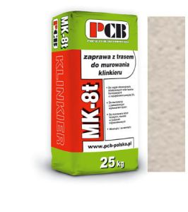PCB ZAPRAWA MURARSKA Z TRASEM DO KLINKIERU MK-8t 25KG STARA BIEL