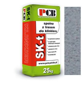 PCB ZAPRAWA Z TRASEM DO SPOINOWANIA CEGIEŁ ELEWACYJNYCH KLINKIEROWYCH ORAZ RĘCZNIE FORMOWANYCH SK-T 25KG JASNOSZARA