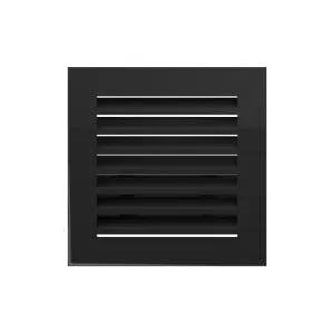 KRATKI KRATKA KOMINKOWA FRESH CZARNA 170X170 MM