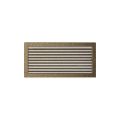 KRATKI KRATKA KOMINKOWA PROSTOKĄTNA CZARNO-ZŁOTA Z ŻALUZJĄ 220X450 MM