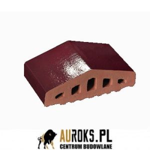 KSZTAŁTKA OGRODZENIOWA KLINKIEROWA KOLOR  WIŚNIOWY SAD KO 180/120x100x58 MM OSTRA KLINKIER PRZYSUCHA