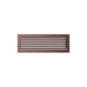 KRATKI KRATKA KOMINKOWA PROSTOKĄTNA MIEDZIANA Z ŻALUZJĄ 170X490 MM
