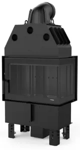 DEFRO HOME WKŁAD KOMINKOWY STALOWY INTRA S BOCZNY PRAWY ( BP ) MINI 10kW CZARNY CERAMITON