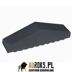 KSZTAŁTKA OGRODZENIOWA KLINKIEROWA KOLOR NOC POLARNA KO 310/250x65x78 MM ZAOKRĄGLONA PEŁNA KLINKIER PRZYSUCHA