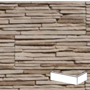 STEGU KAMIEŃ DEKORACYJNY PŁYTKA  KĄTOWA VENEZIA 3 LATTE 7-14/8-37,7x15,2CM OPK. 1,06MB