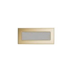 KRATKI KRATKA KOMINKOWA PROSTOKĄTNA POZŁACANA 110X240 MM