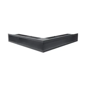 KRATKI KRATKA KOMINKOWA LUFT SF NAROŻNA PRAWA GRAFITOWA 400X600X90 MM