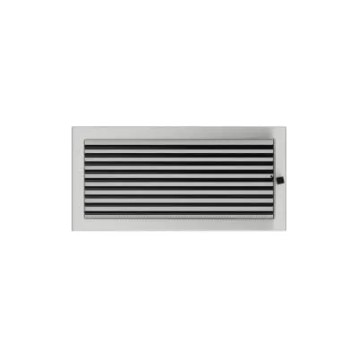 KRATKI KRATKA KOMINKOWA PROSTOKĄTNA SZLIFOWANA Z ŻALUZJĄ 220X450 MM