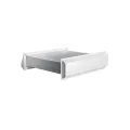 DARCO NAWIETRZAK PROSTOKĄTNY Z ZAWOREM ZWROTNYM CZERPNIA I ANEMOSTAT BIAŁE 75X594 MM