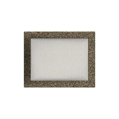 KRATKI KRATKA KOMINKOWA PROSTOKĄTNA CZARNO-ZŁOTA 220X300 MM