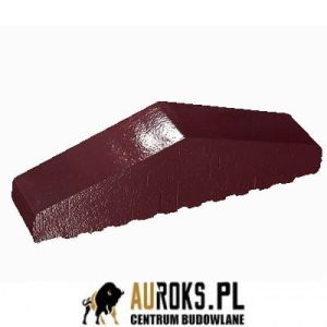 KSZTAŁTKA OGRODZENIOWA KLINKIEROWA KOLOR WIŚNIOWY SAD SZKLIWIONY KO 310/250x65x78 MM OSTRA PEŁNA KLINKIER PRZYSUCHA