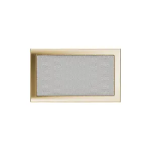 KRATKI KRATKA KOMINKOWA PROSTOKĄTNA POZŁACANA 220X370 MM