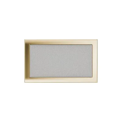KRATKI KRATKA KOMINKOWA PROSTOKĄTNA POZŁACANA 220X370 MM